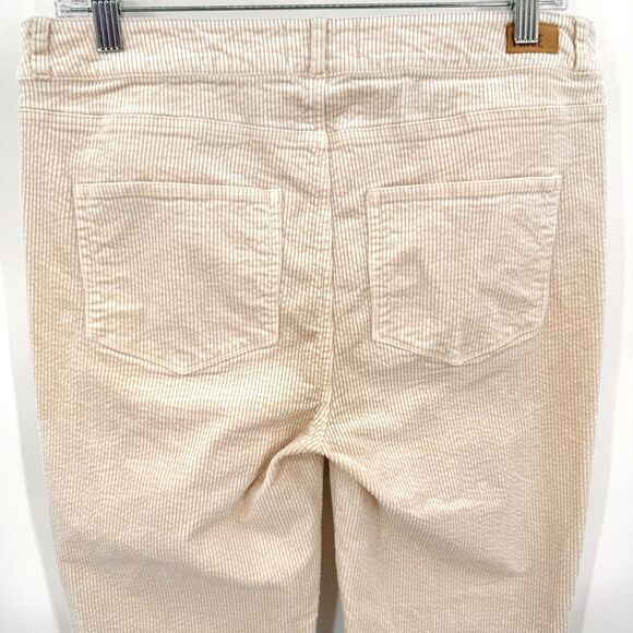 PAIGE Hoxton Ankle Cream Corduroy Pants Jeans Size 31 - Picture 4 of 6